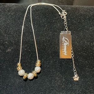 NWT Proper Mix necklace from Premier designs in silver and gold with crystals